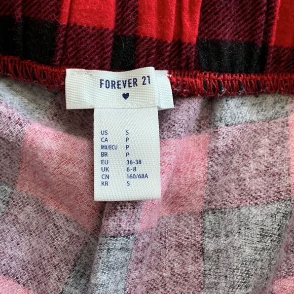 Forever 21 plaid pajama pants size small like new - Picture 2 of 6